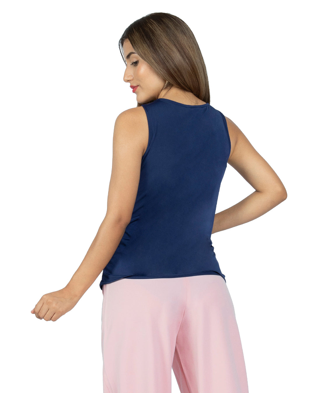 Blusa en Venecia Ari Azul Marino