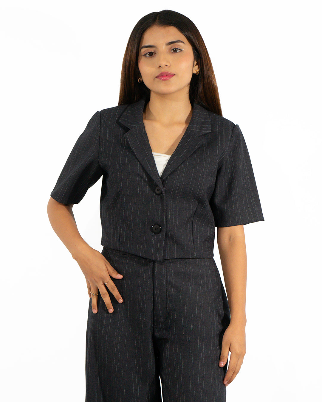 Chaqueta en Milano Lisa Negro