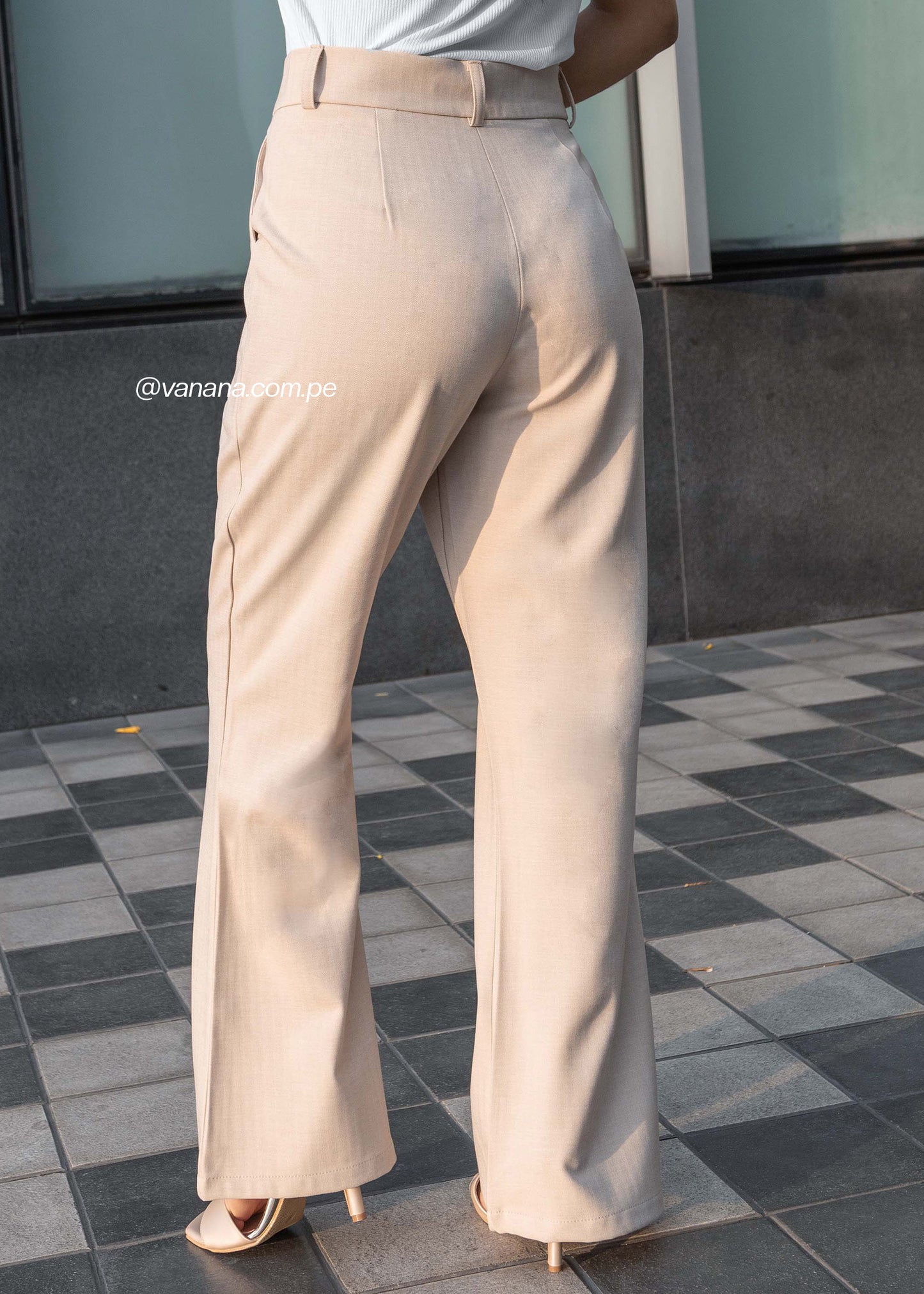 Pantalón Espiga Emilia Beige