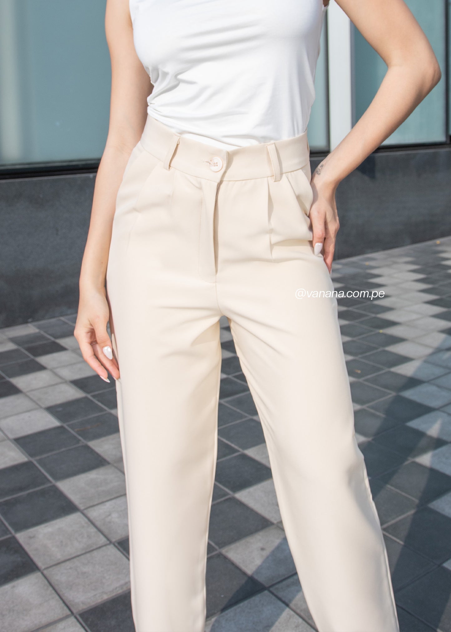 Pantalón con Pinzas Luisa Marfil