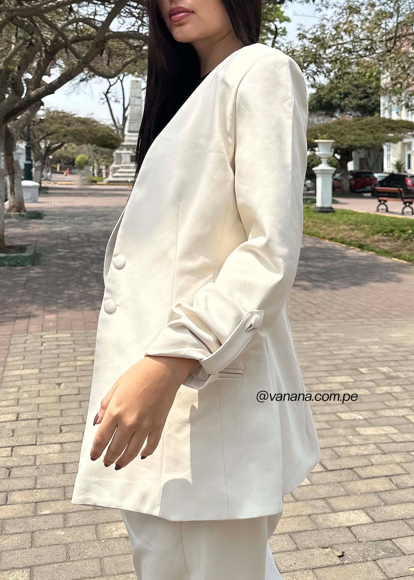 Blazer Mango Olivia Beige