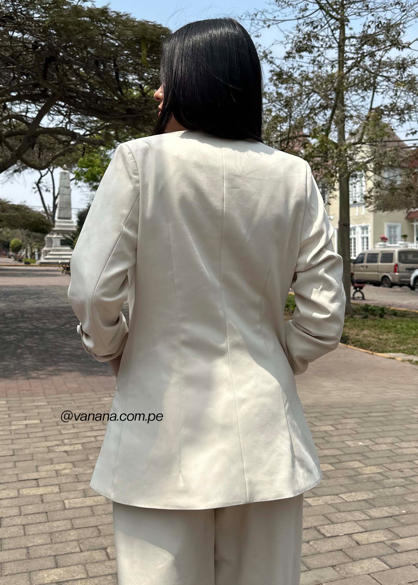 Blazer Mango Olivia Beige