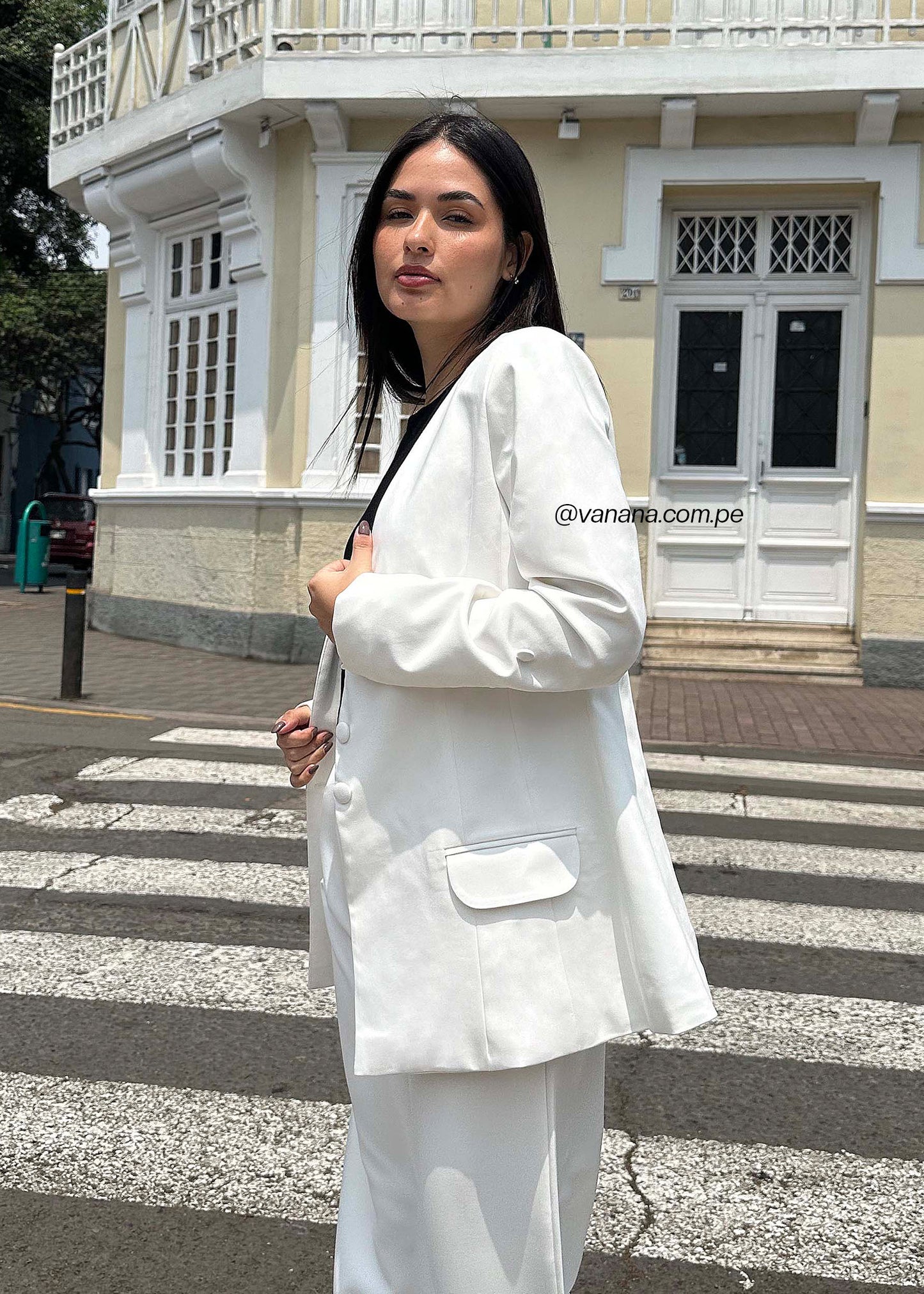 Blazer Mango Olivia Perla