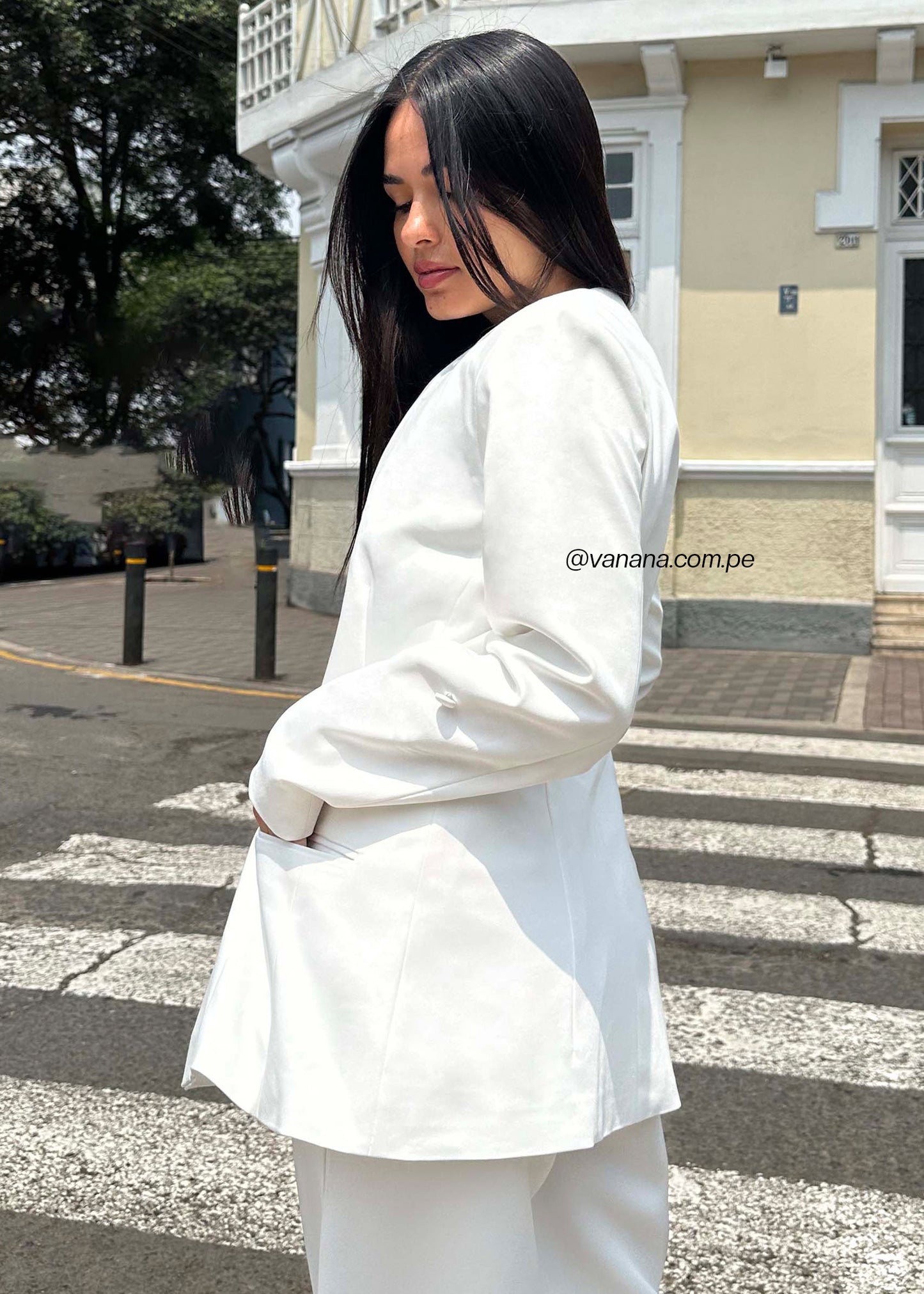Blazer Mango Olivia Perla
