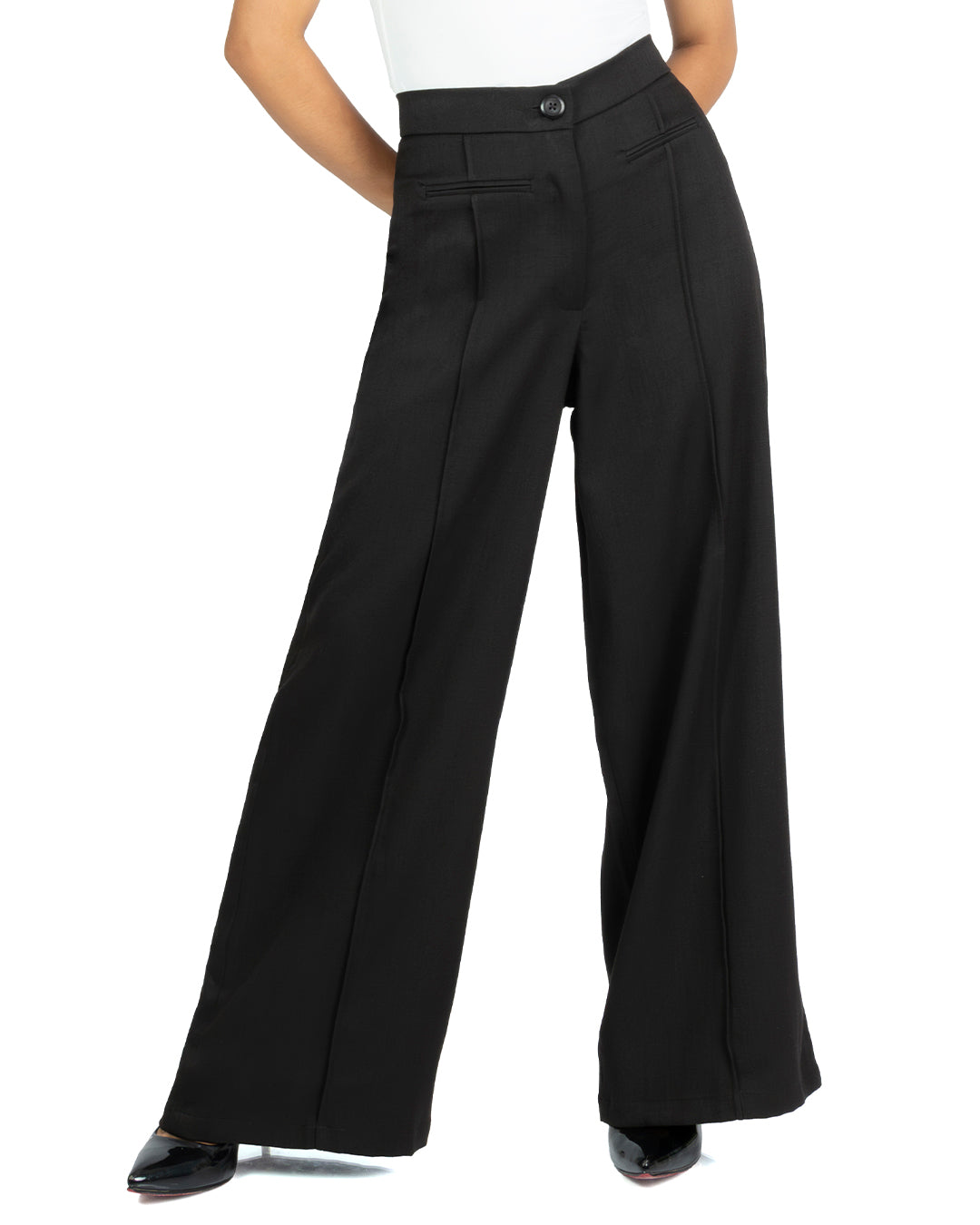 Pantalón en Lino Atenea Negro