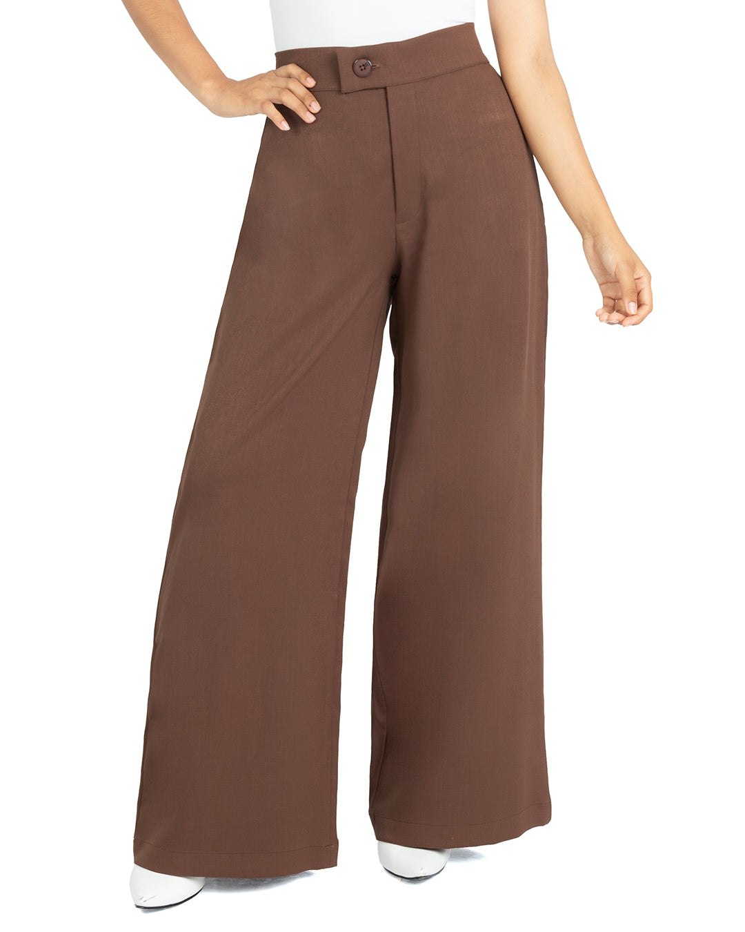 Pantalón en Lino Larisa Marrón