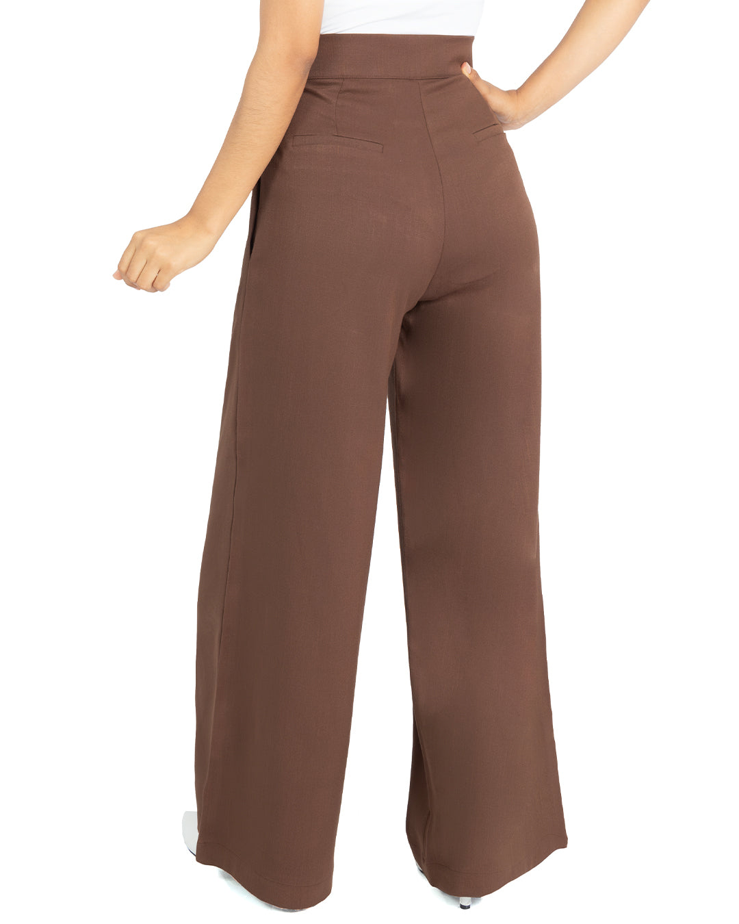 Pantalón en Lino Larisa Marrón