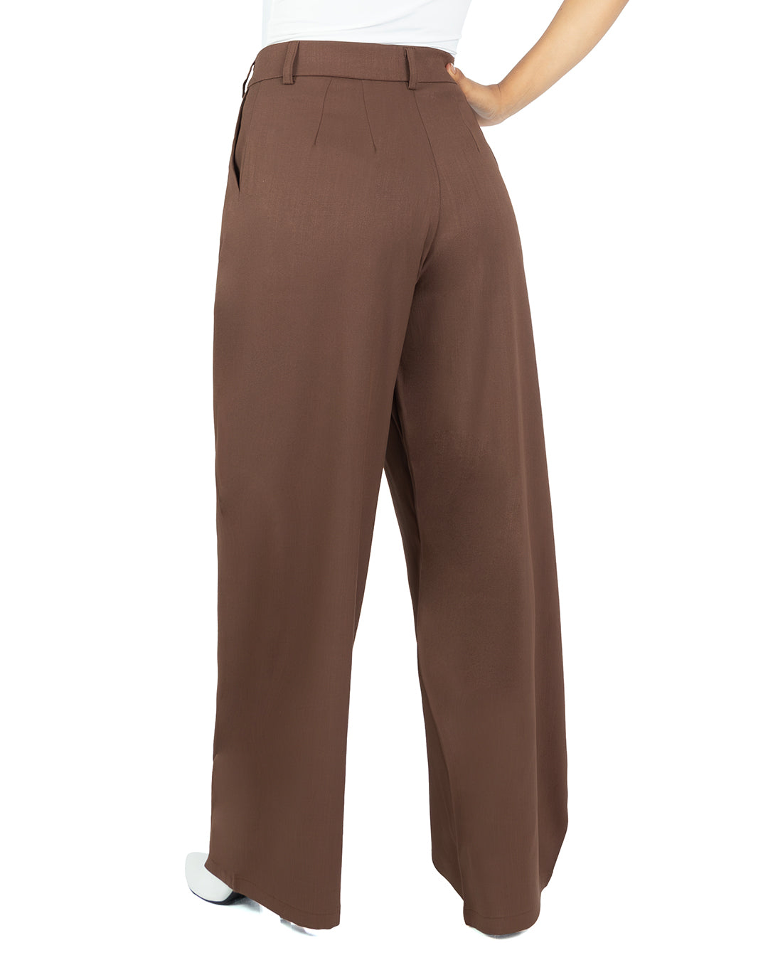 Pantalón en Lino Mia Marrón