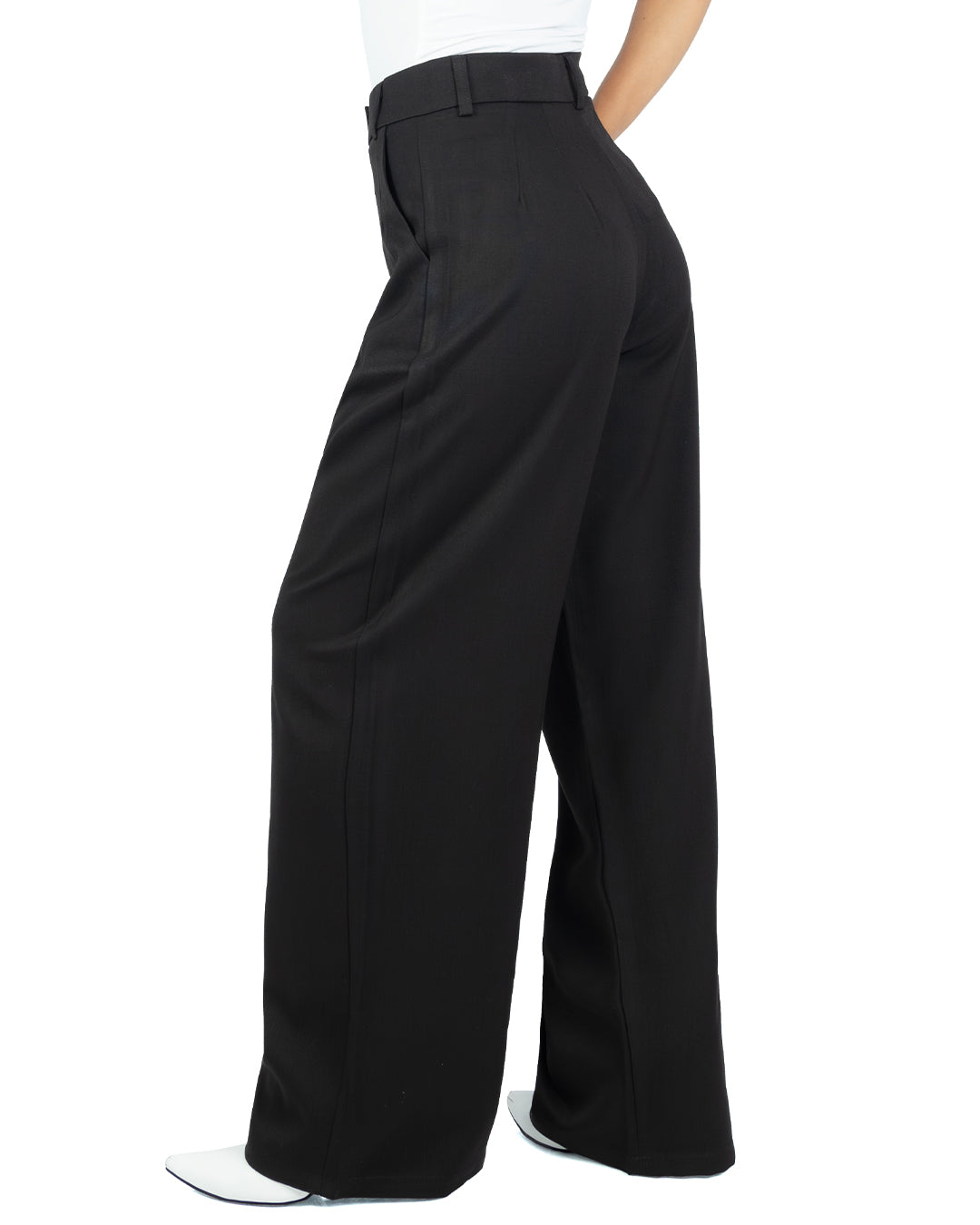 Pantalón en Lino Mia Negro