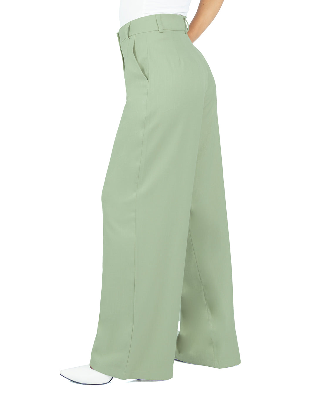 Pantalón en Lino Mia Verde