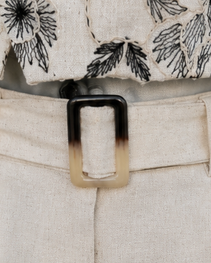 Conjunto en Darlon Natural -  Pantalón Florenci Alba