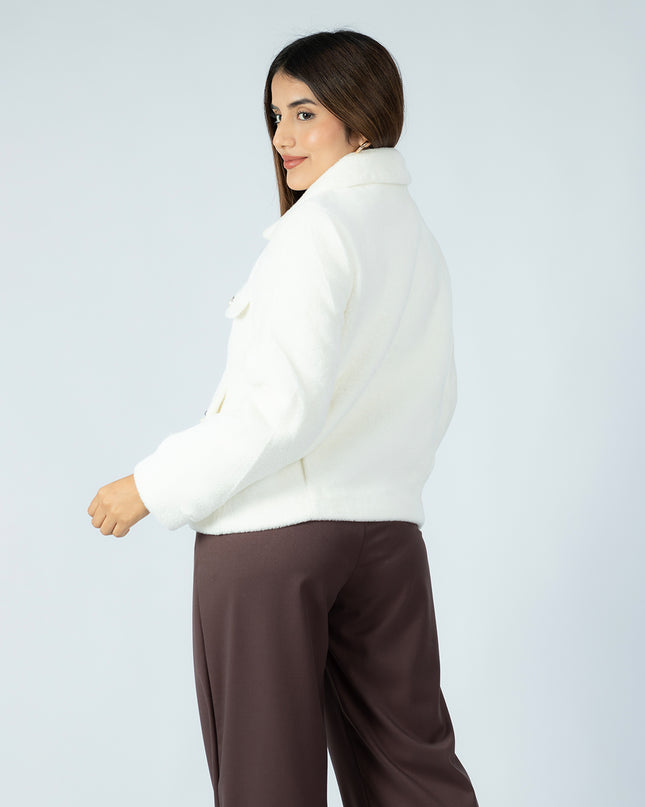 Saco Corto Afelpada Perla