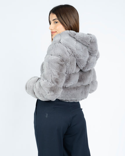 Casaca Crop  Peluche