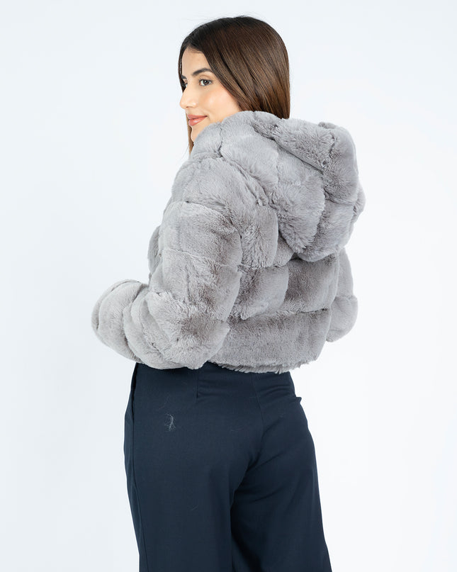Casaca Crop  Peluche