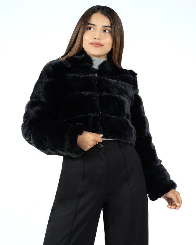 Casaca Crop  Peluche