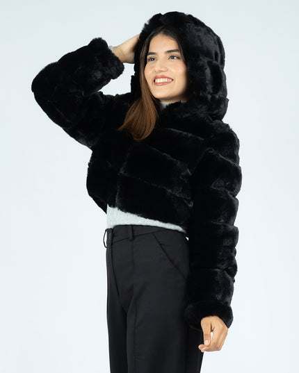 Casaca Crop  Peluche