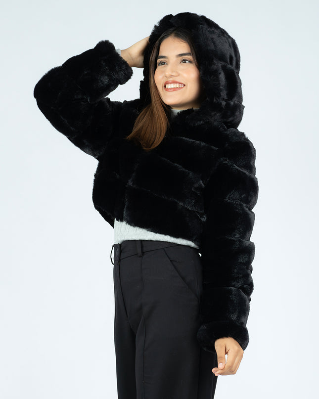 Casaca Crop  Peluche