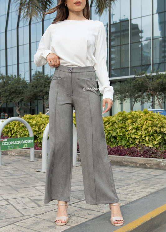 Pantalón Espiga Emilia Gris