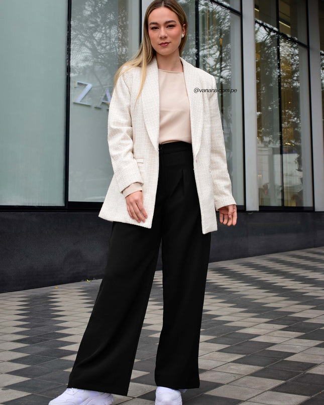 Blazer Corte Princesa Nina Beige