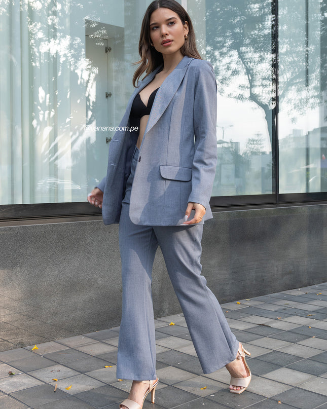 Blazer Corte Princesa Maria Azul