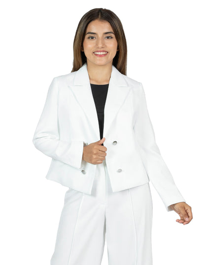 Blazer en Lino Amira Blanco