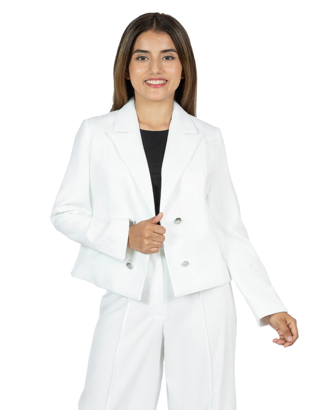 Blazer en Lino Amira Blanco