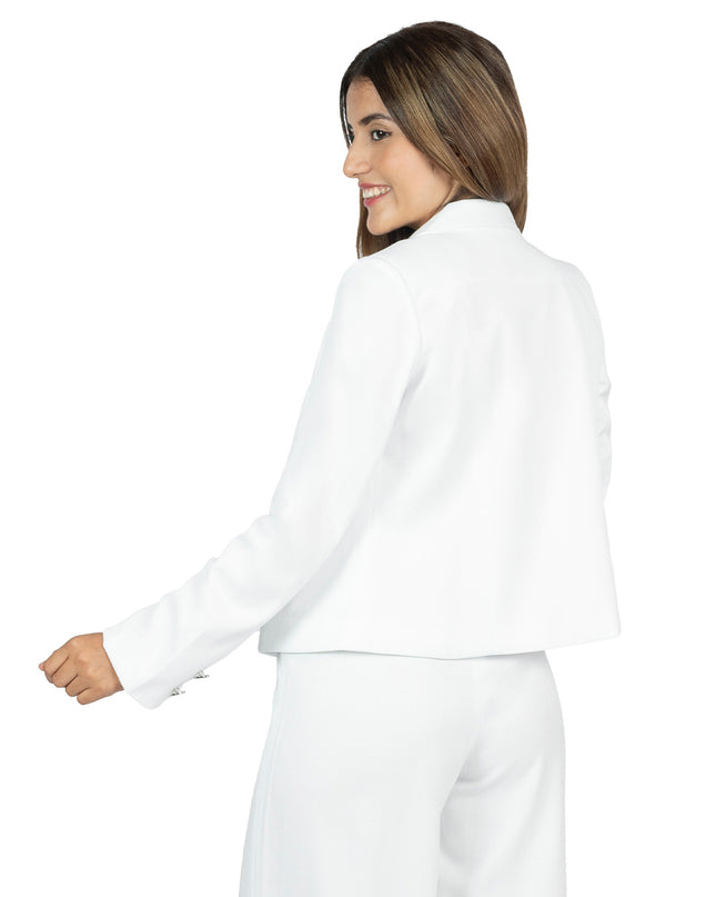 Blazer en Lino Amira Blanco