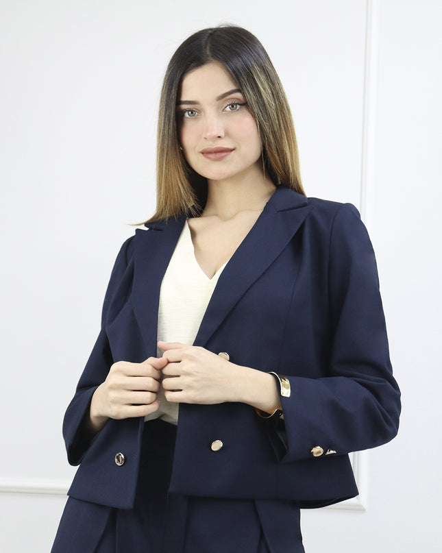 Blazer en Sisley Amira Azul Marino