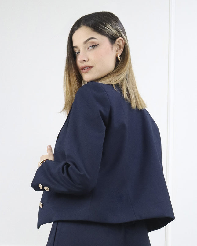 Blazer en Sisley Amira Azul Marino