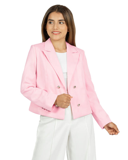 Blazer en Lino Amira Rosa