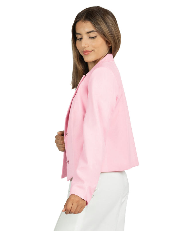 Blazer en Lino Amira Rosa