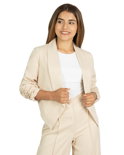 Blazer en Lino Raquel Beige