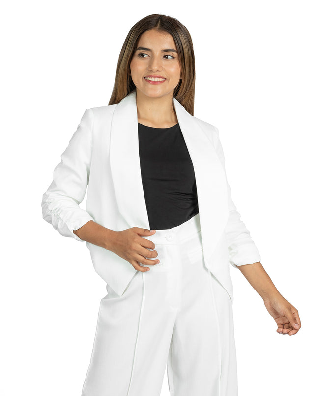 Blazer en Lino Raquel Blanco