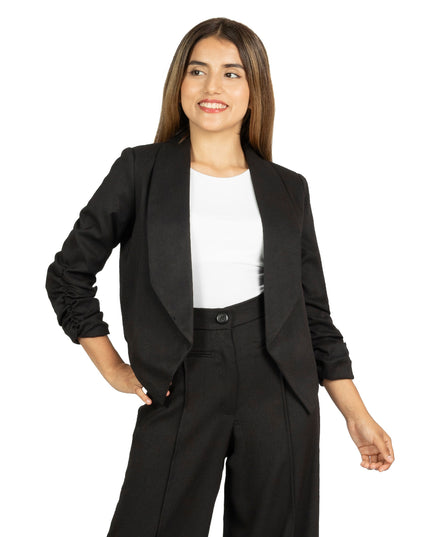 Blazer en Lino Raquel Negro