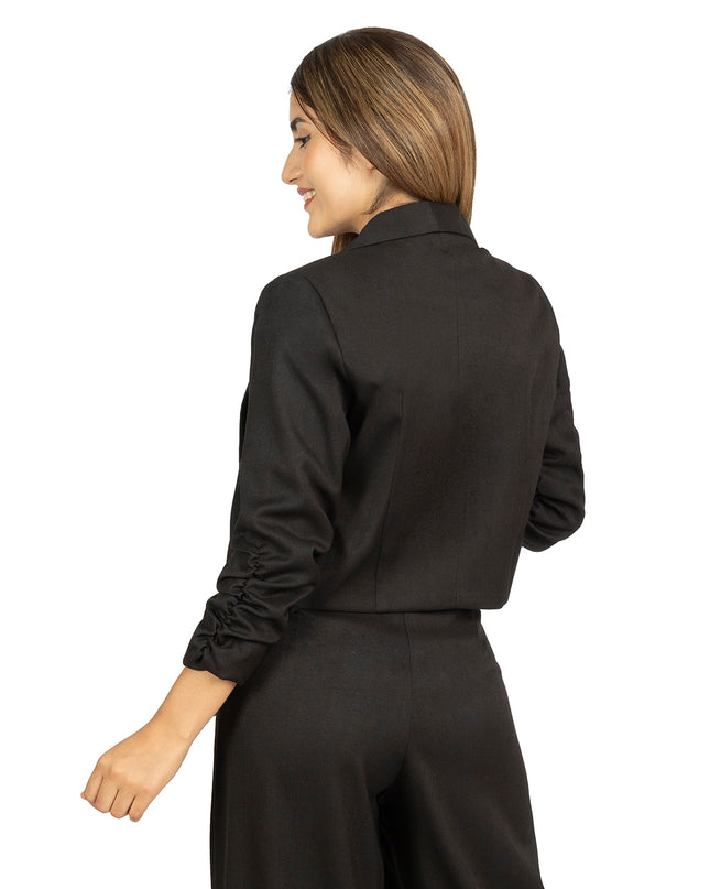 Blazer en Lino Raquel Negro