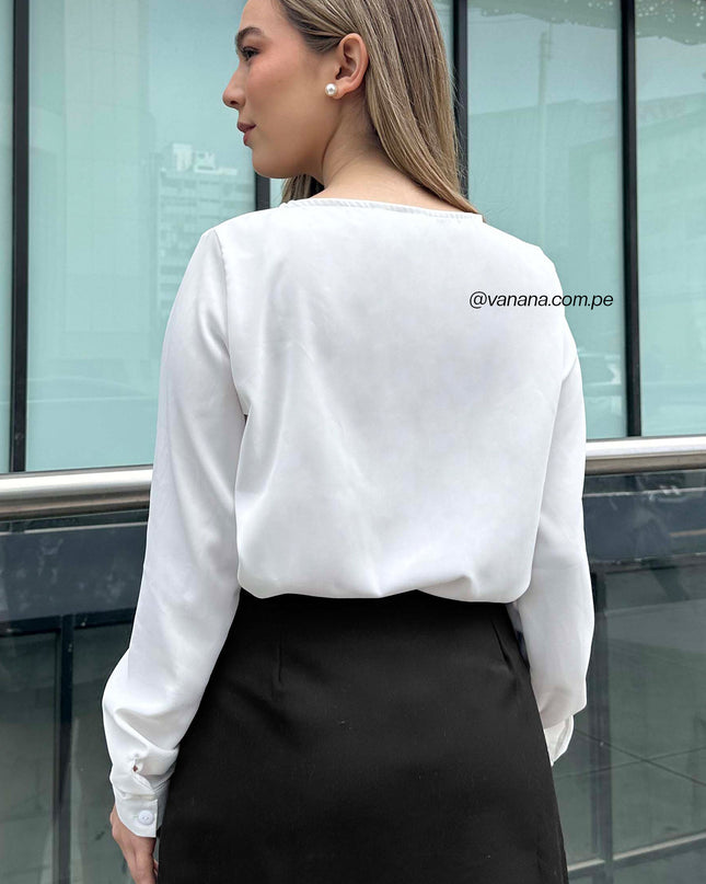 Blusa Seda Italiana Perla