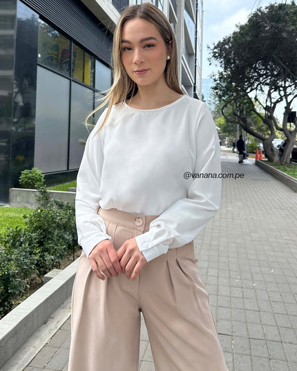 Blusa Seda Italiana Perla