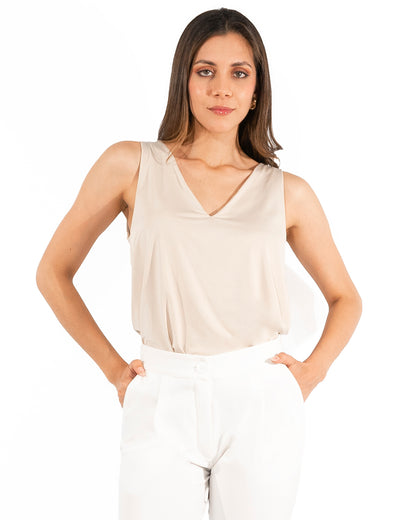 Blusa en Venecia Karen Beige