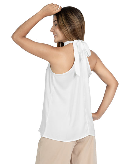 Blusa en Satín Katia Blanco