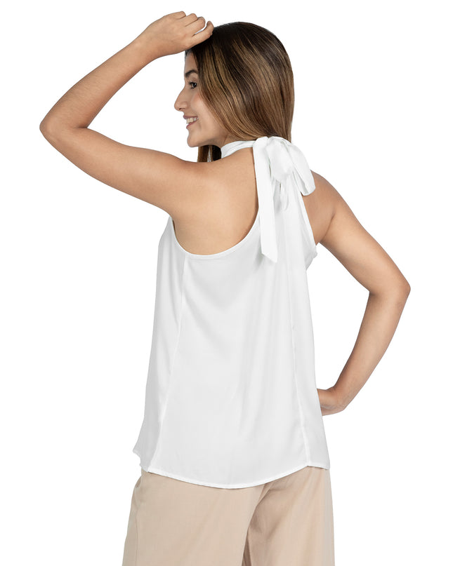 Blusa en Satín Katia Blanco