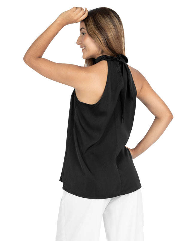 Blusa en Satín Katia Negro