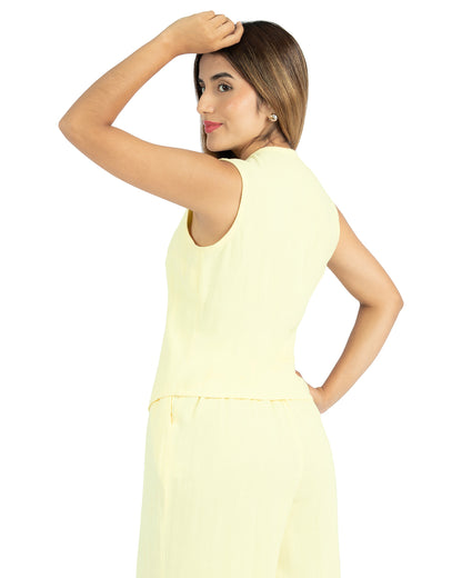 Blusa en Lino Lady Amarillo
