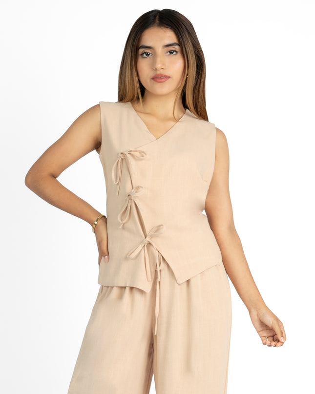 Blusa en Lino Lady Beige
