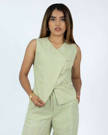 Blusa en Cotton Espiga Lady Menta
