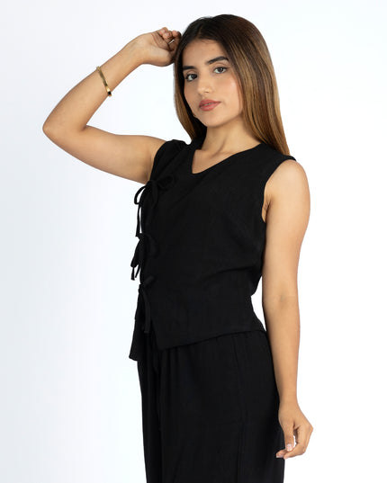 Blusa en Lino Lady Negro