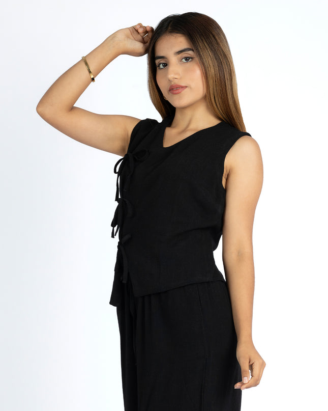 Blusa en Lino Lady Negro