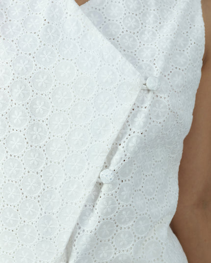 Blusa en Cotton Ovalo Lady Blanco
