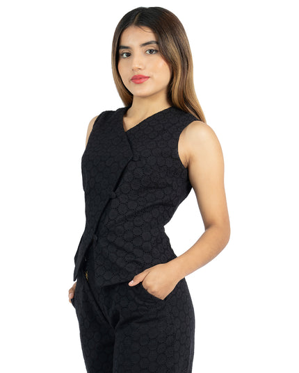 Blusa en Cotton Ovalo Lady Negro