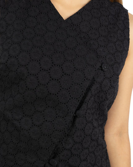 Blusa en Cotton Ovalo Lady Negro