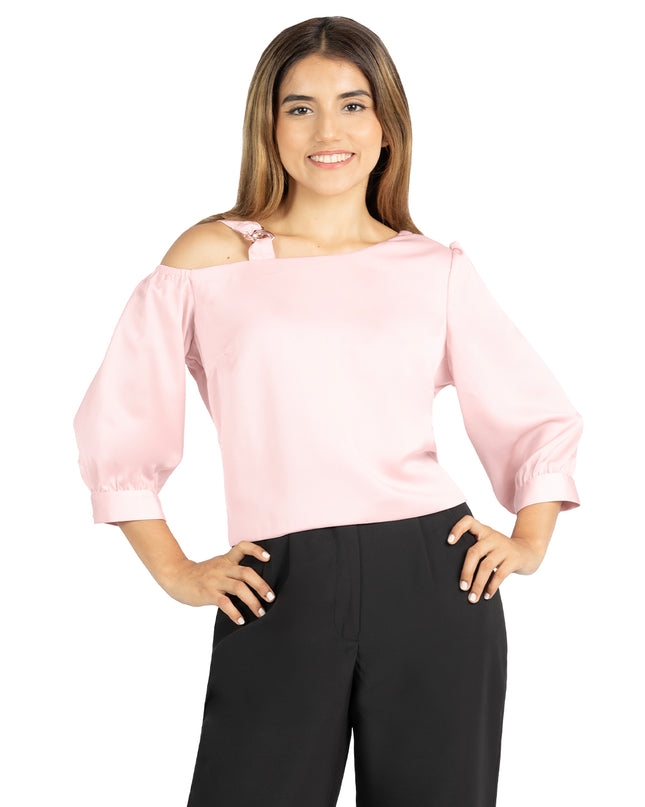Blusa en Satín Miriam Rosa